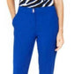 Calça social feminina Calvin Klein reta azul tamanho 8