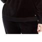 Tommy Hilfiger Sport Plus Size Chevron Velour Hoodie Sweatshirt Feminino Preto Tamanho 2X