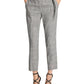 Calça xadrez DKNY Essex com cinto e tornozelo, cinza, tamanho 0