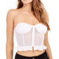 Top espartilho de malha sem alças feminino GUESS, branco, tamanho médio