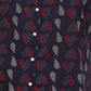 Camisa de algodão com estampa de bolinhas e corações Tommy Hilfiger Plus Size feminina, azul, tamanho 3X
