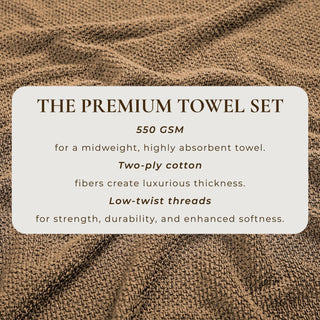 Cotton Textured Bath Towel Set - Acacia Collection
