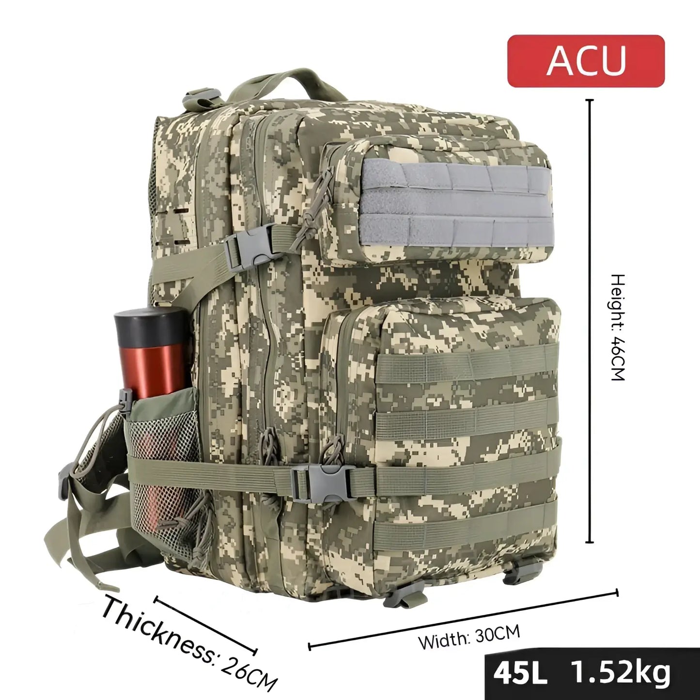 Tactical Backpack Large Capacity Outdoor Hiking Bag