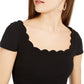 Vestido Skater Scalloped B. Darlin Juniors Preto Tamanho 11