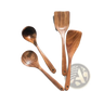 Teak Wood Cooking Utensil Set 4 Piece Kitchen Tools