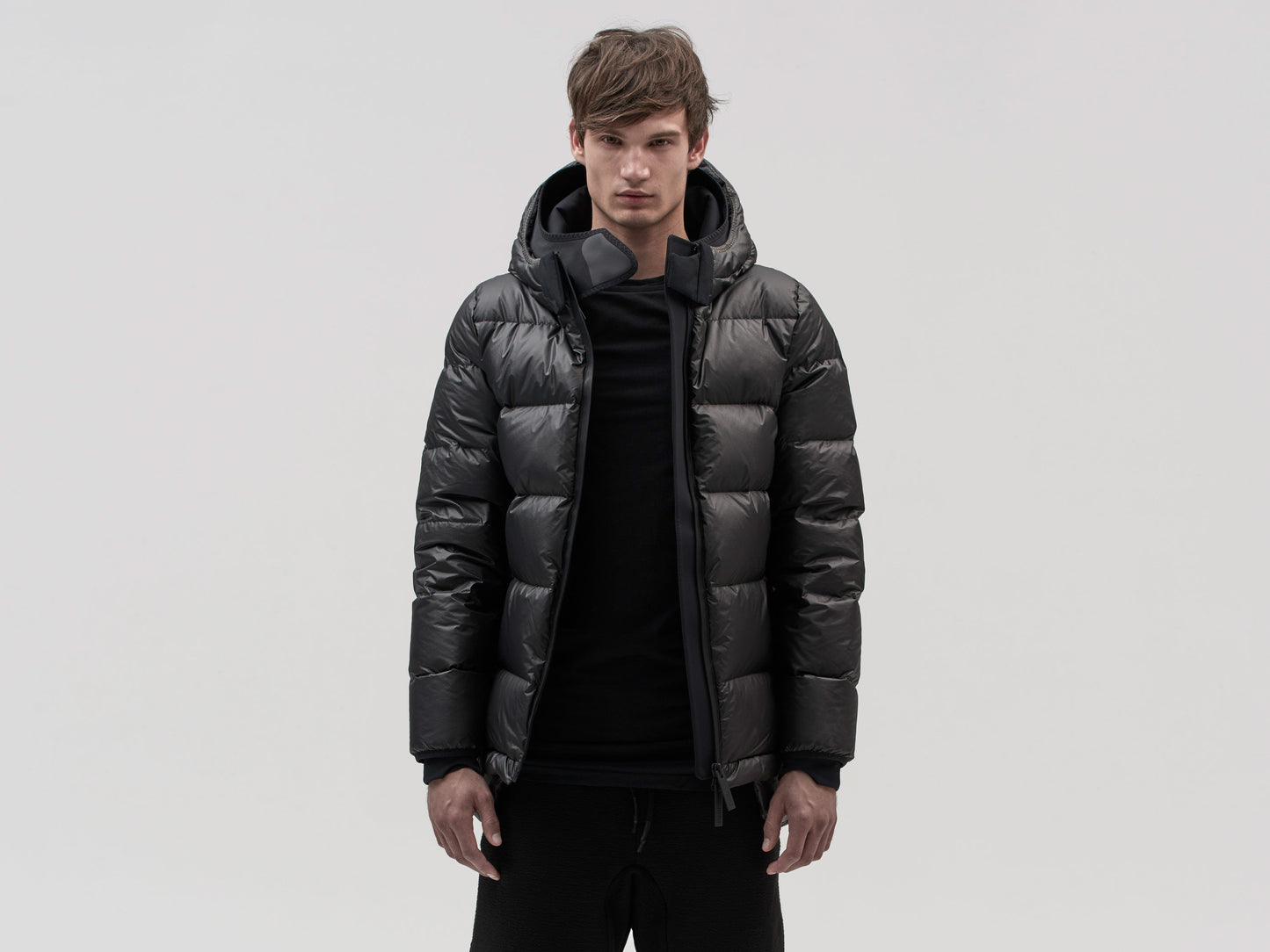 Membra Puffer Jacket - Black