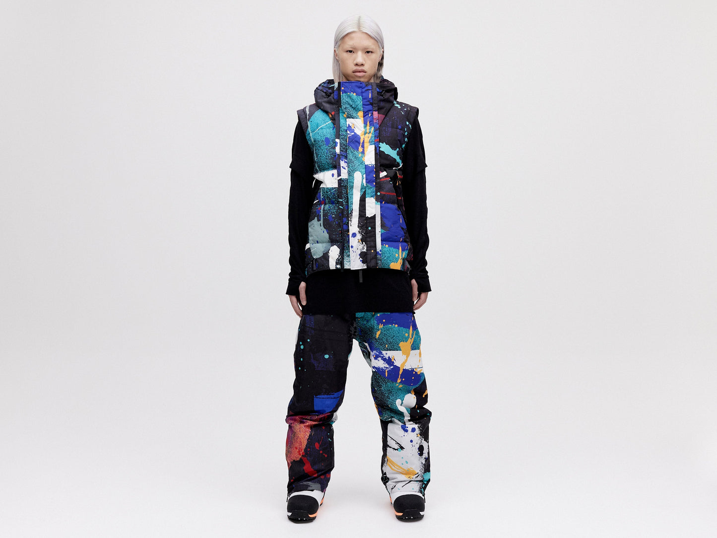 Wadded Ski Pant - Dark Splatter