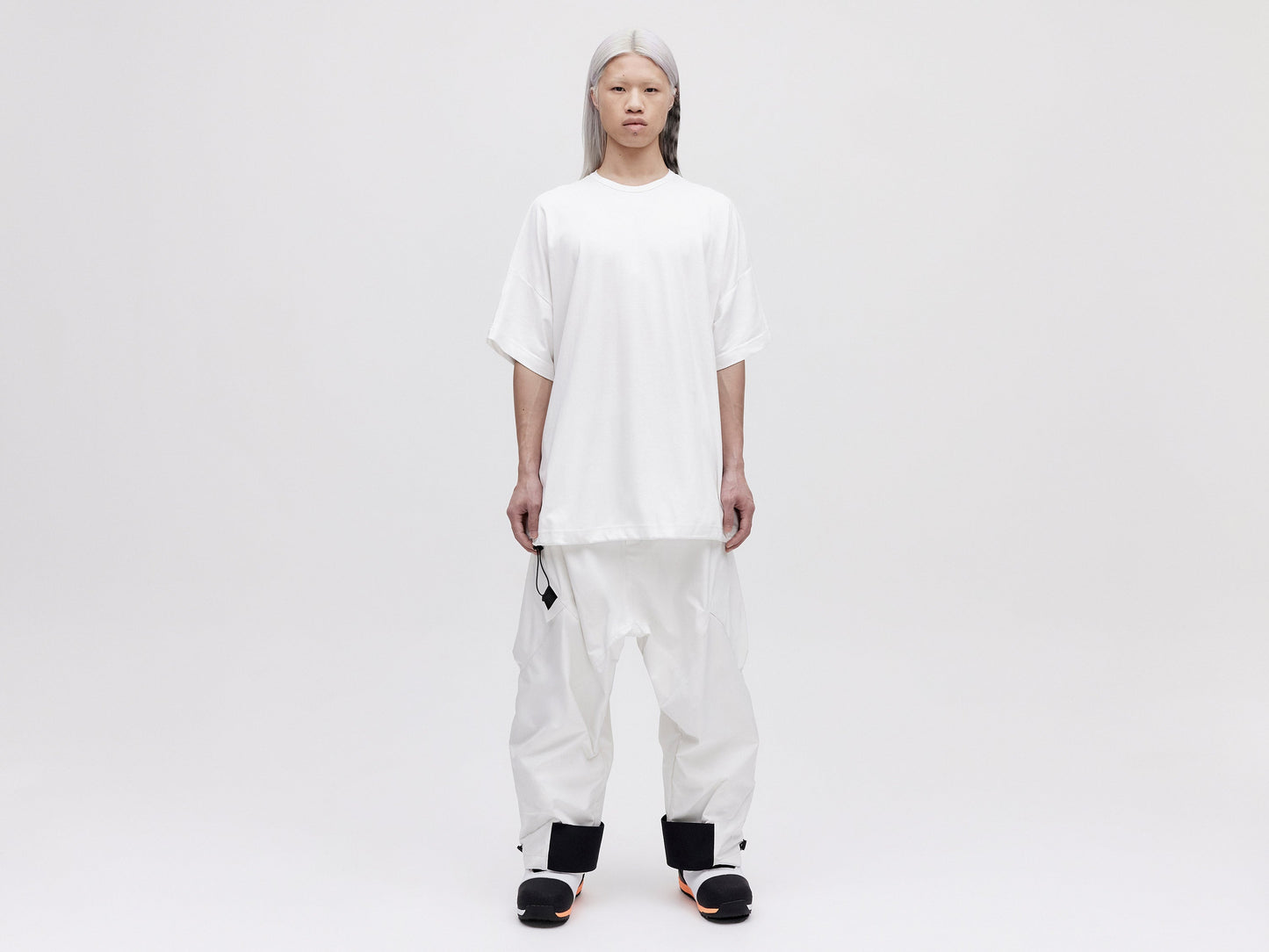 O.S Zip Back Tee - White