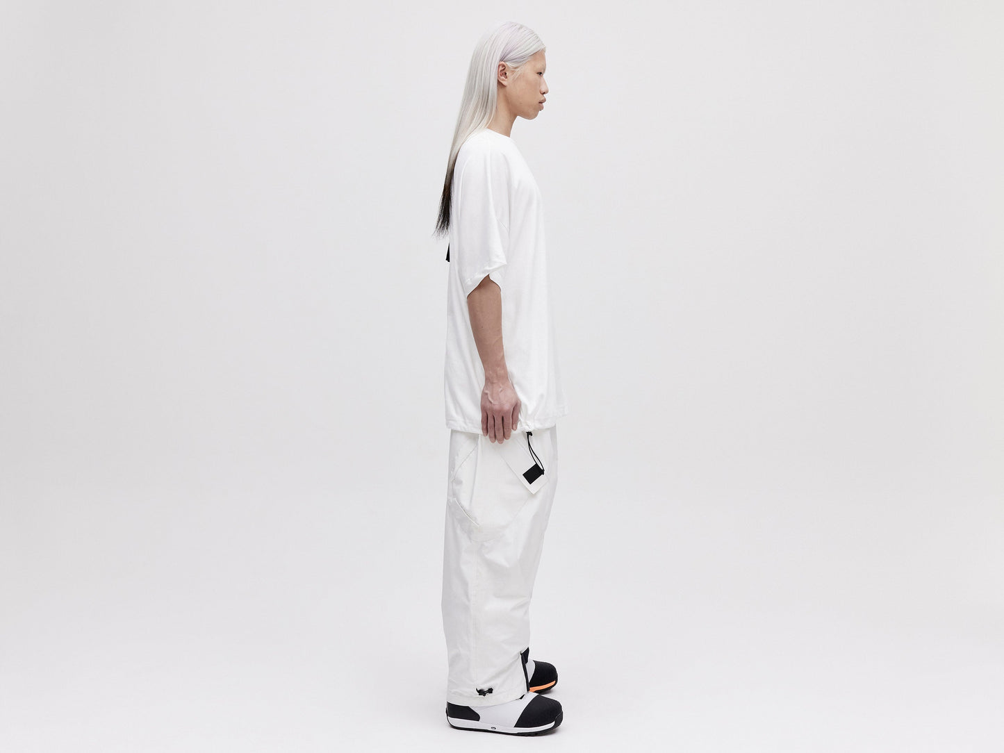 O.S Zip Back Tee - White