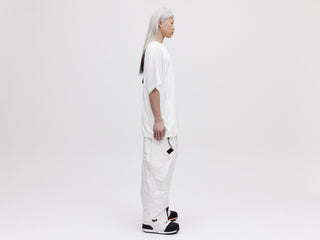 O.S Zip Back Tee - White