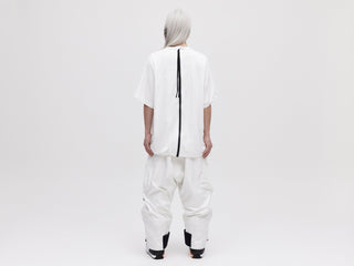 O.S Zip Back Tee - White