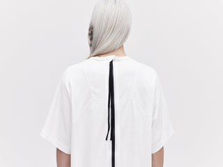 O.S Zip Back Tee - White