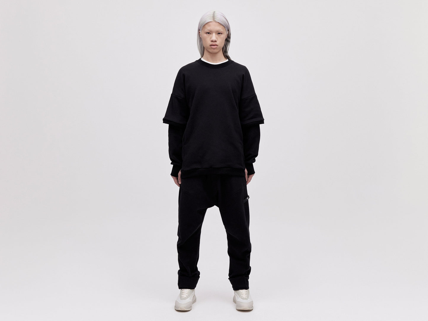 Layered Sweater - Black