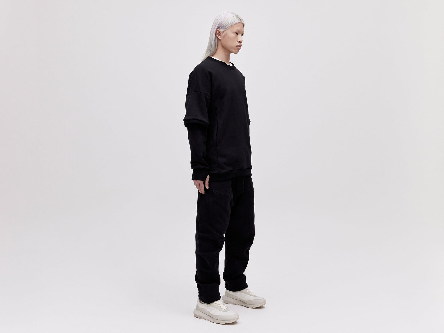 Layered Sweater - Black