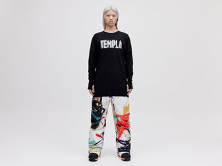 Layered Long Sleeve Tee - Black