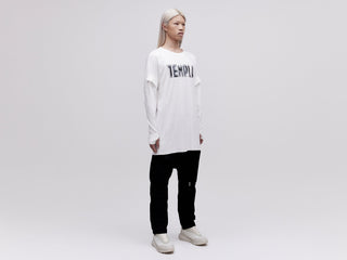 Layered Long Sleeve Tee - White