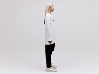 Layered Long Sleeve Tee - White