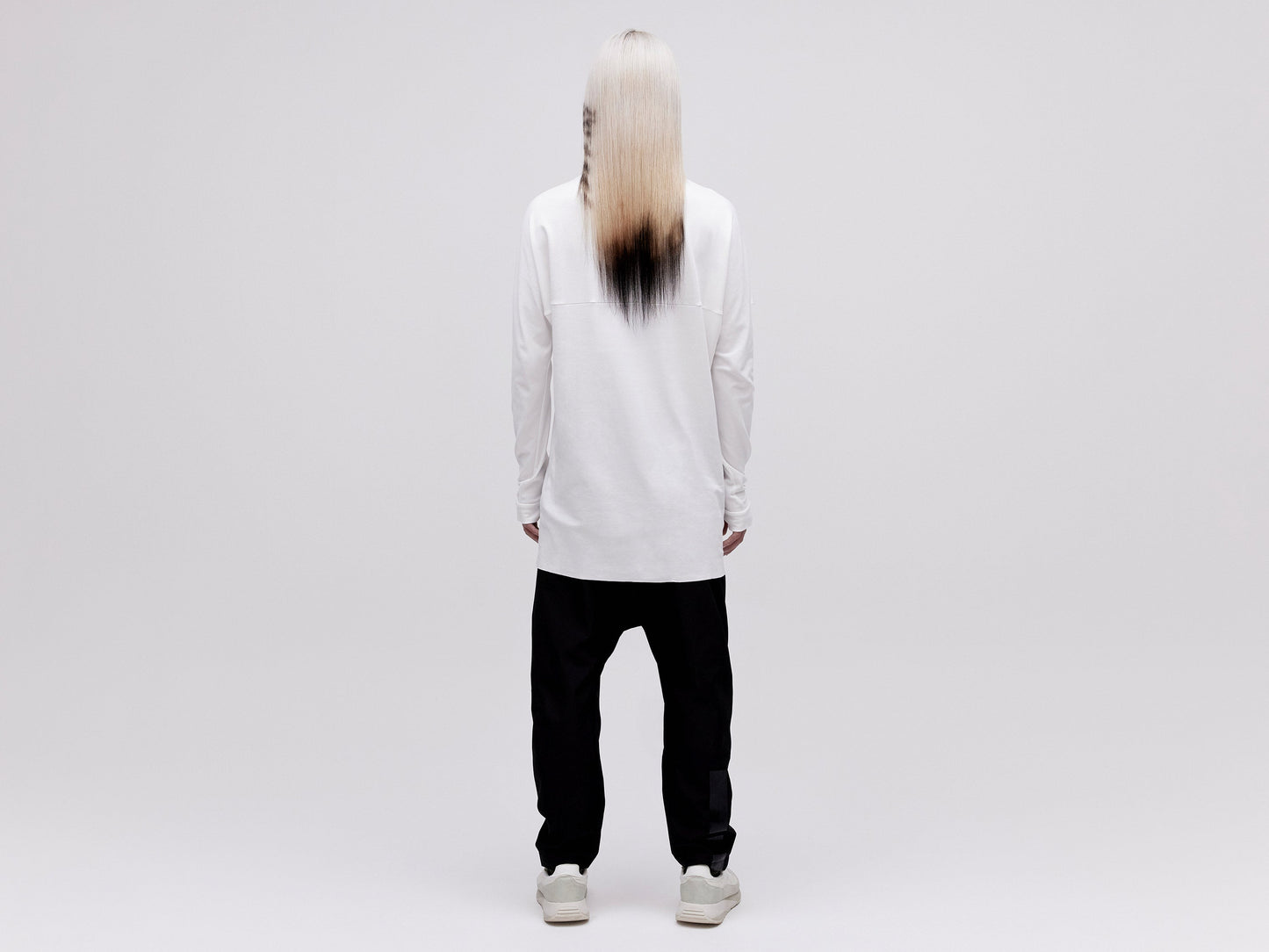 Layered Long Sleeve Tee - White