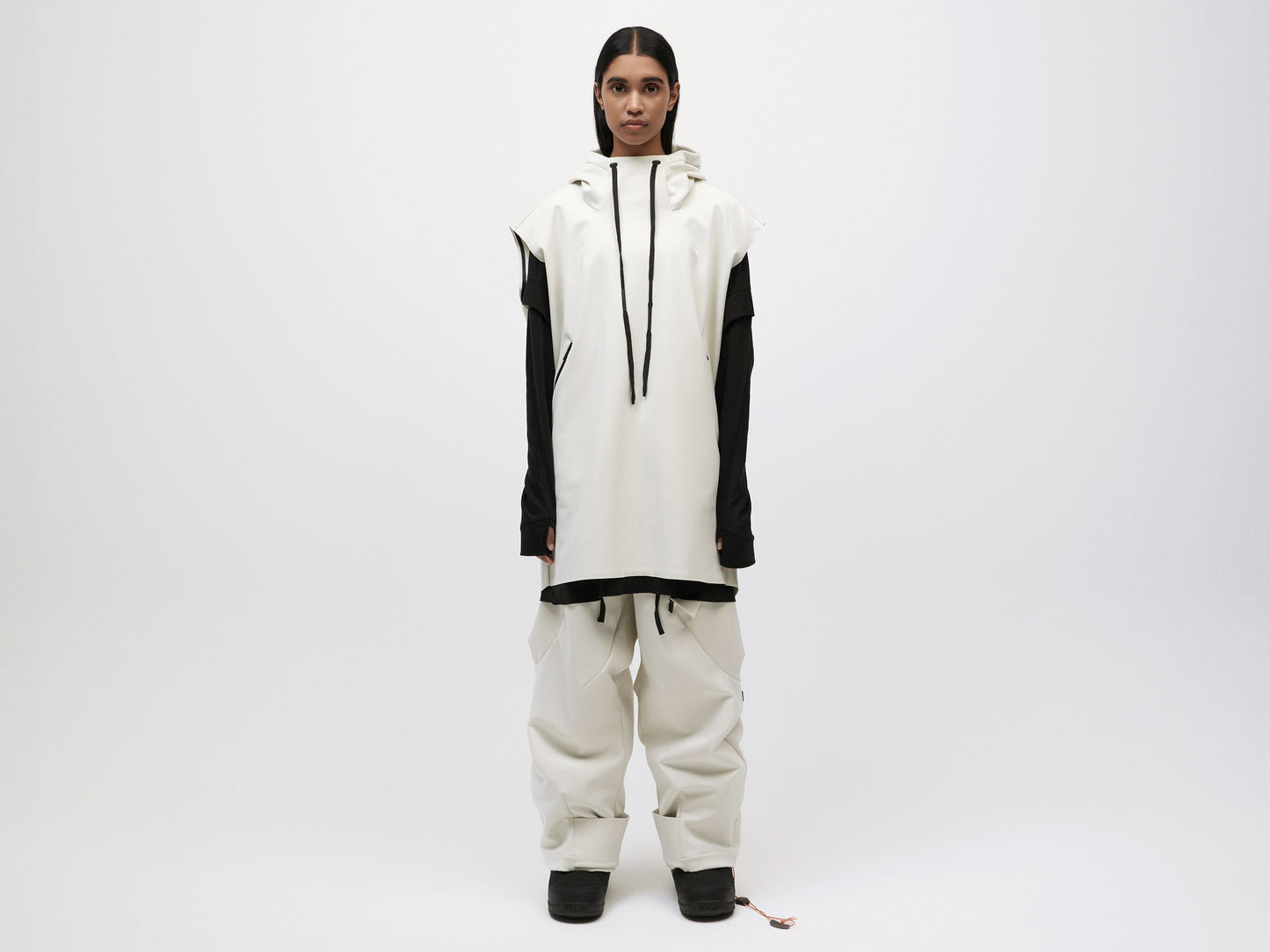 Pipe Hoodie Tank - Vaporous Grey