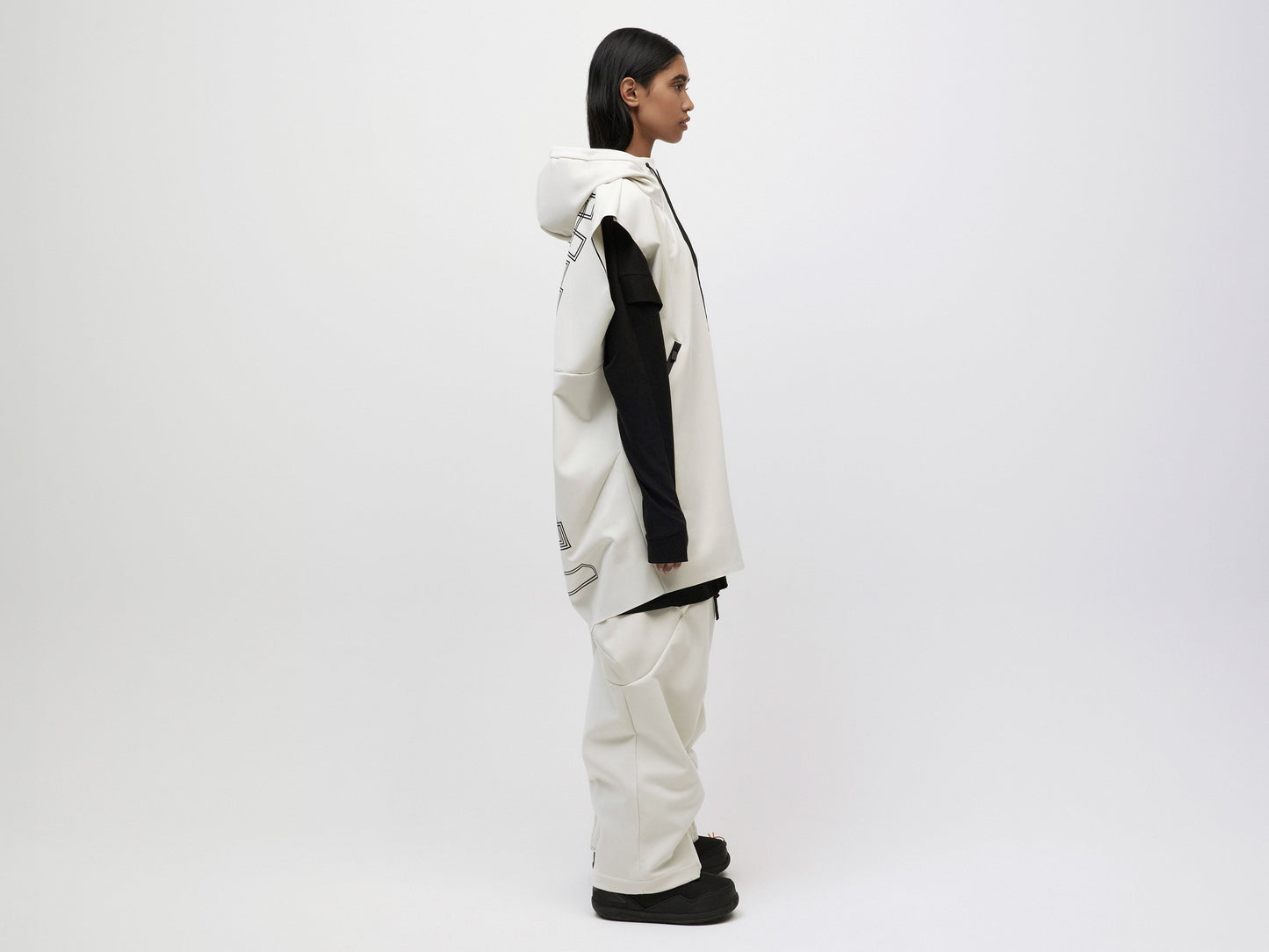 Pipe Hoodie Tank - Vaporous Grey