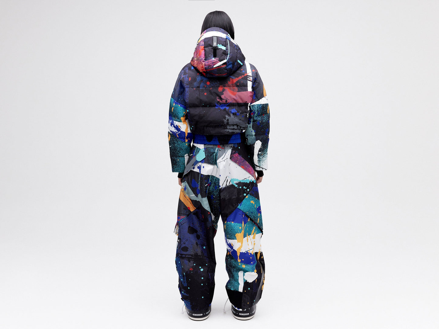 O.S Wadded Cargo Pant Unisex - Dark Splatter