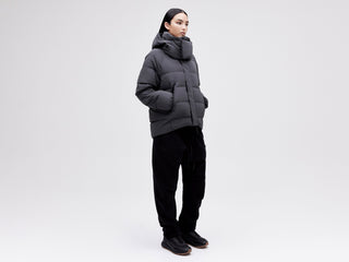 On/Off Hood O.S Down Jacket - Reflective Black