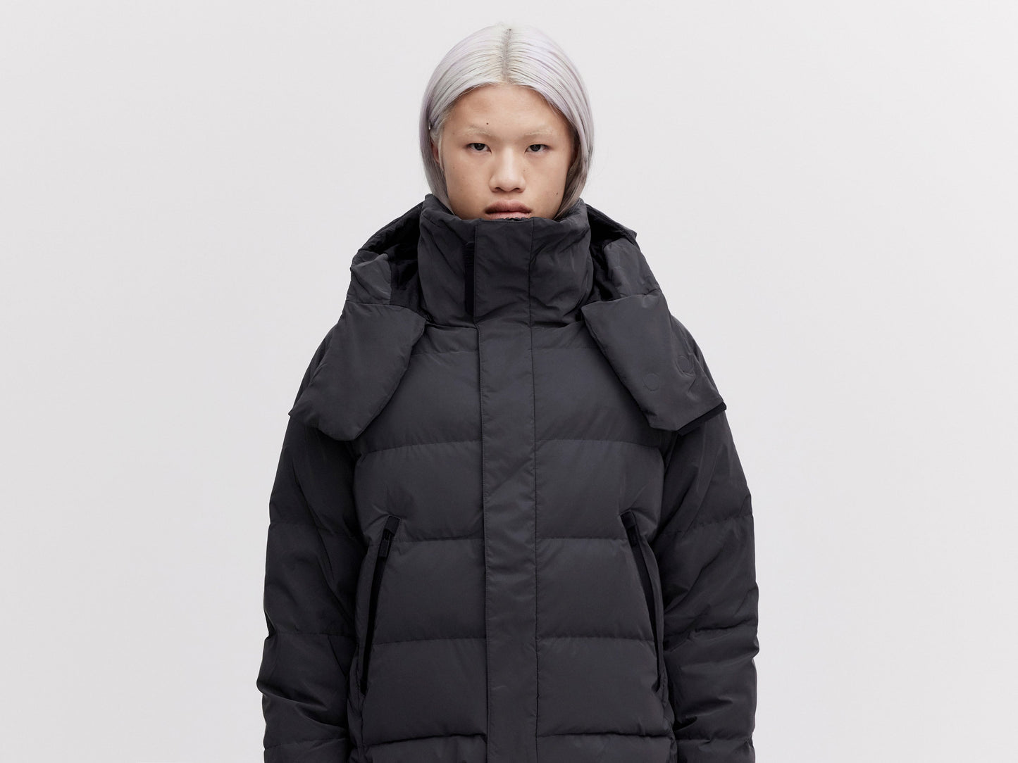 On/Off Hood O.S Down Jacket - Reflective Black