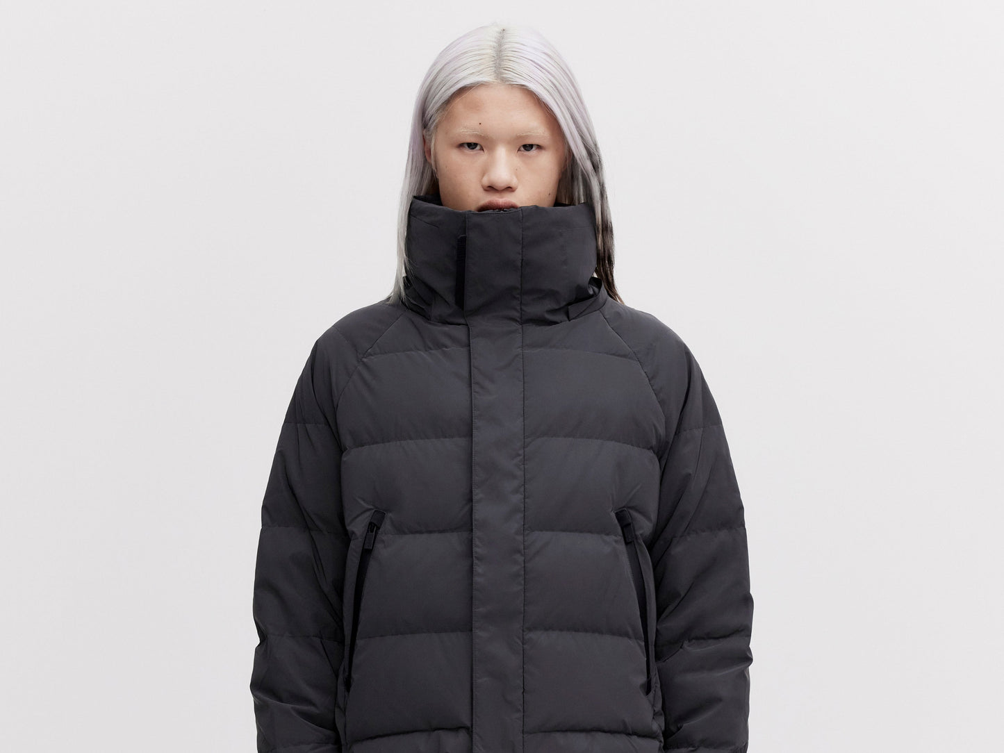 On/Off Hood O.S Down Jacket - Reflective Black