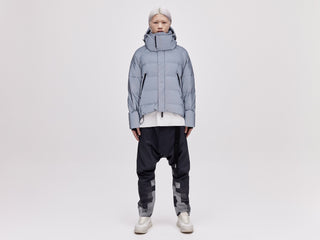 On/Off Hood O.S Down Jacket - Reflective Blue