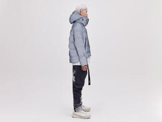 On/Off Hood O.S Down Jacket - Reflective Blue