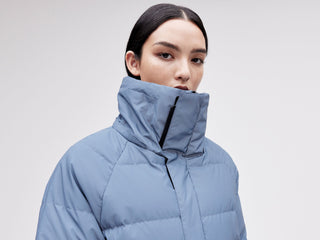 On/Off Hood O.S Down Jacket - Reflective Blue