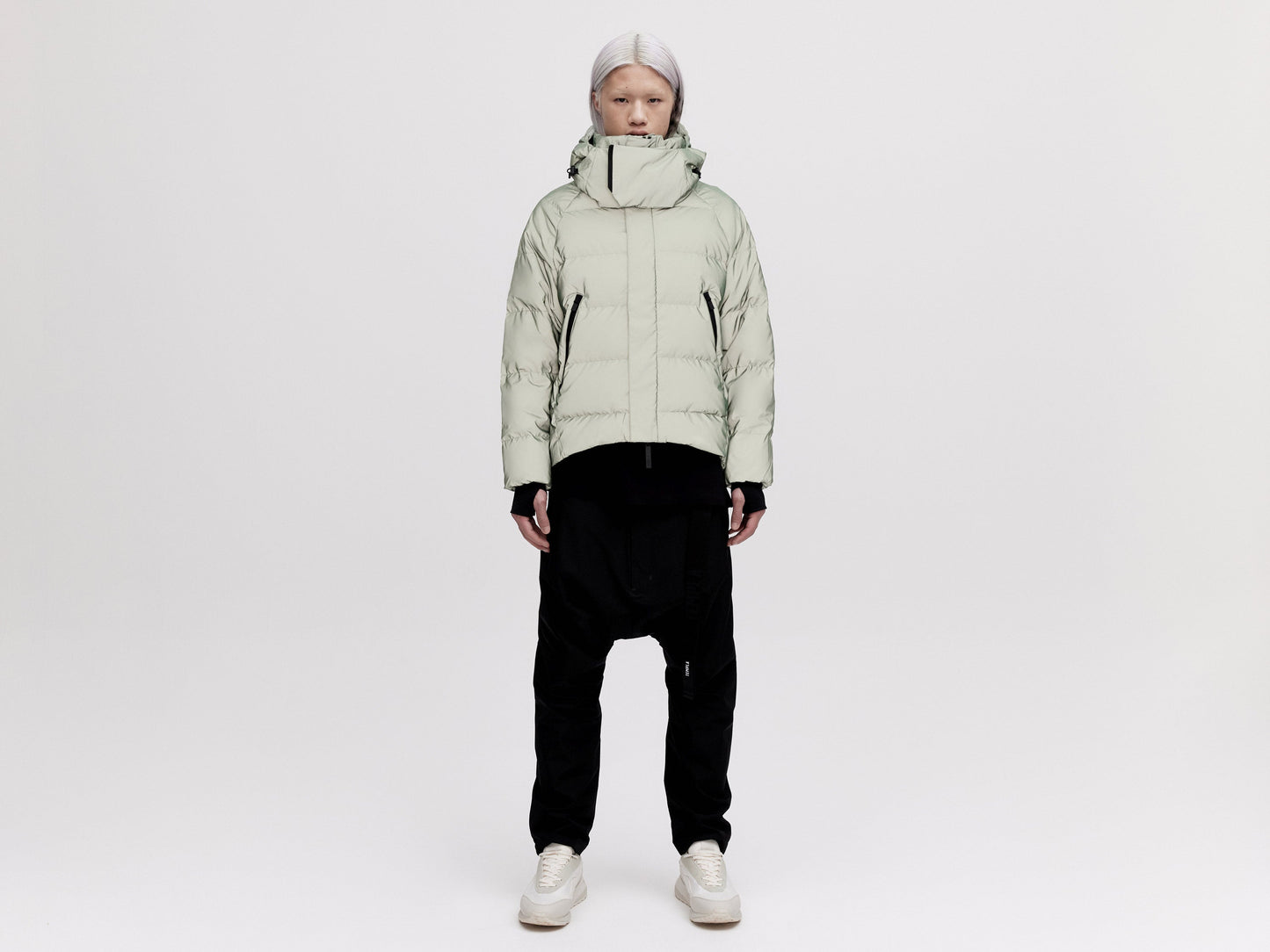 On/Off Hood O.S Down Jacket - Reflective Jade