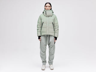 On/Off Hood O.S Down Jacket - Reflective Jade