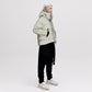 On/Off Hood O.S Down Jacket - Reflective Jade