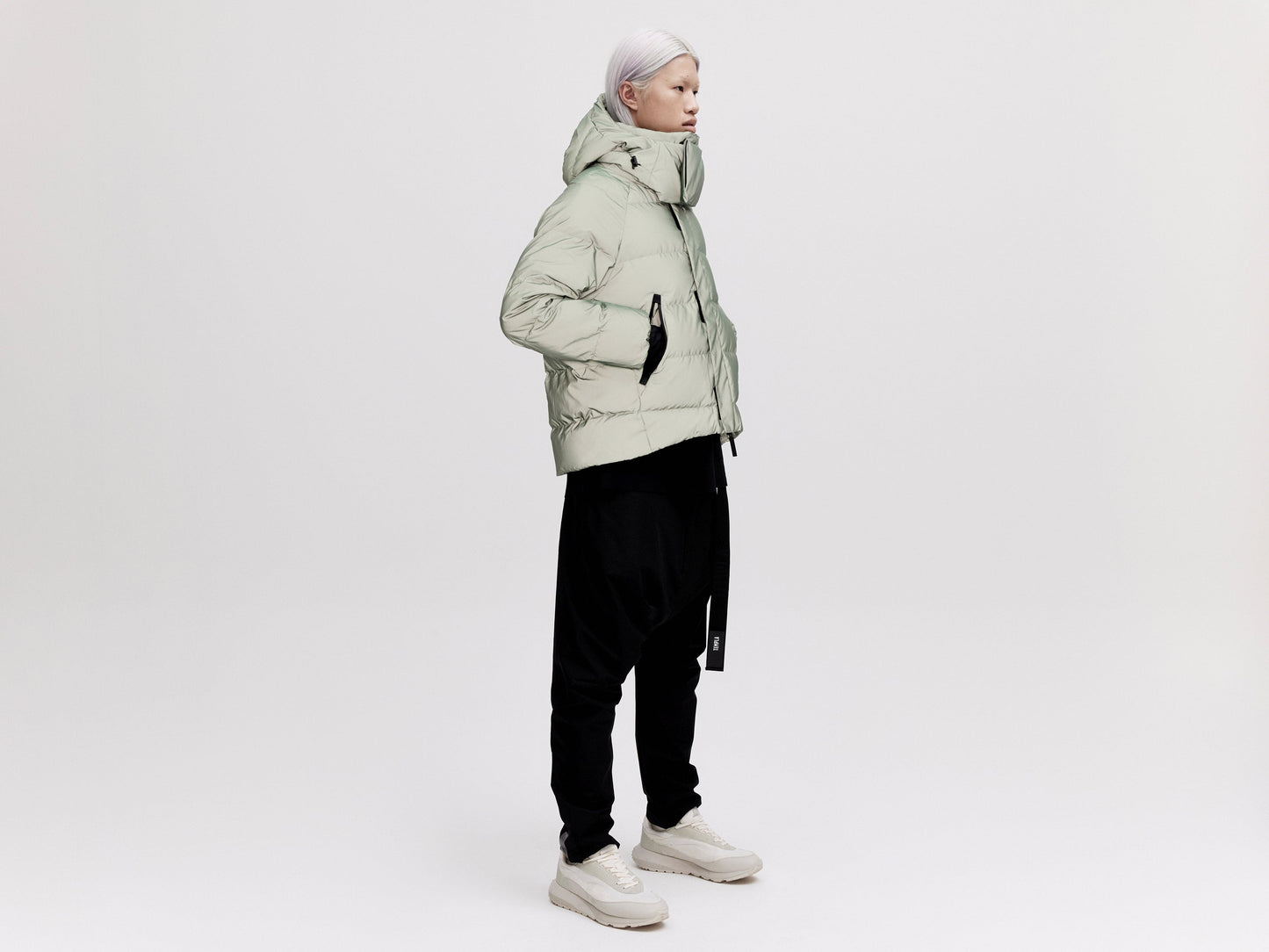 On/Off Hood O.S Down Jacket - Reflective Jade