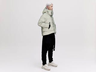 On/Off Hood O.S Down Jacket - Reflective Jade
