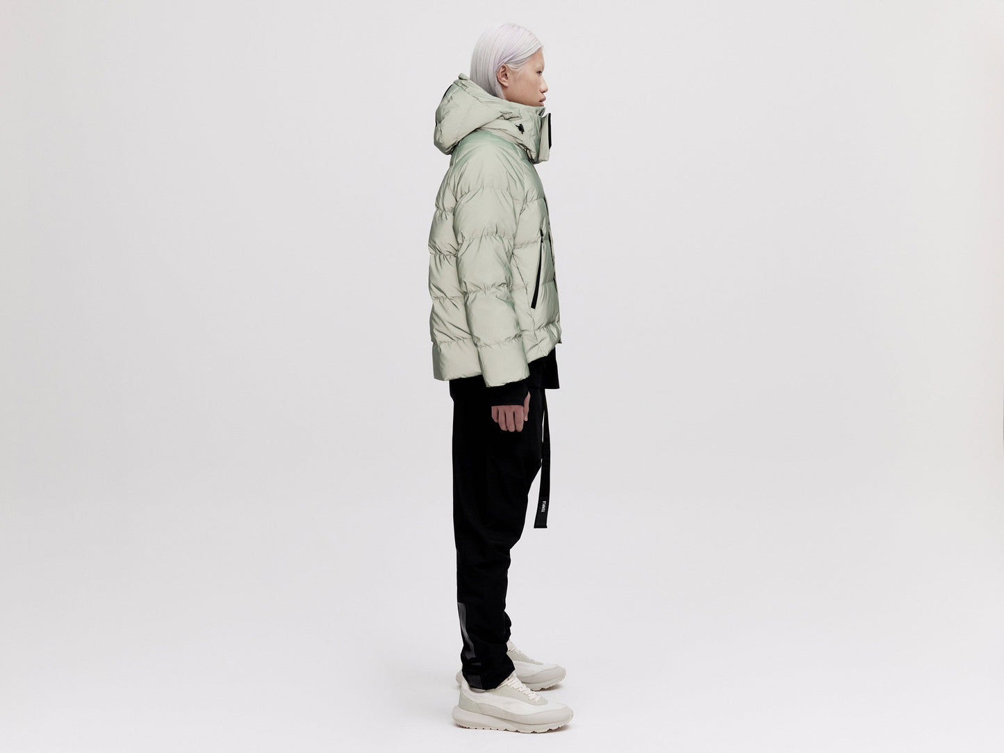 On/Off Hood O.S Down Jacket - Reflective Jade