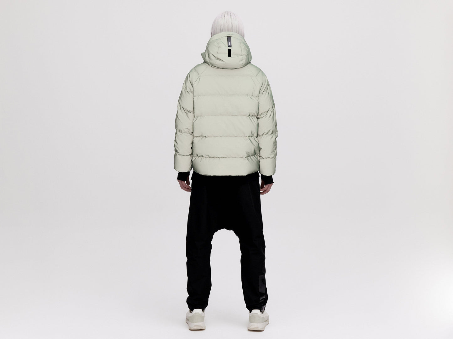 On/Off Hood O.S Down Jacket - Reflective Jade
