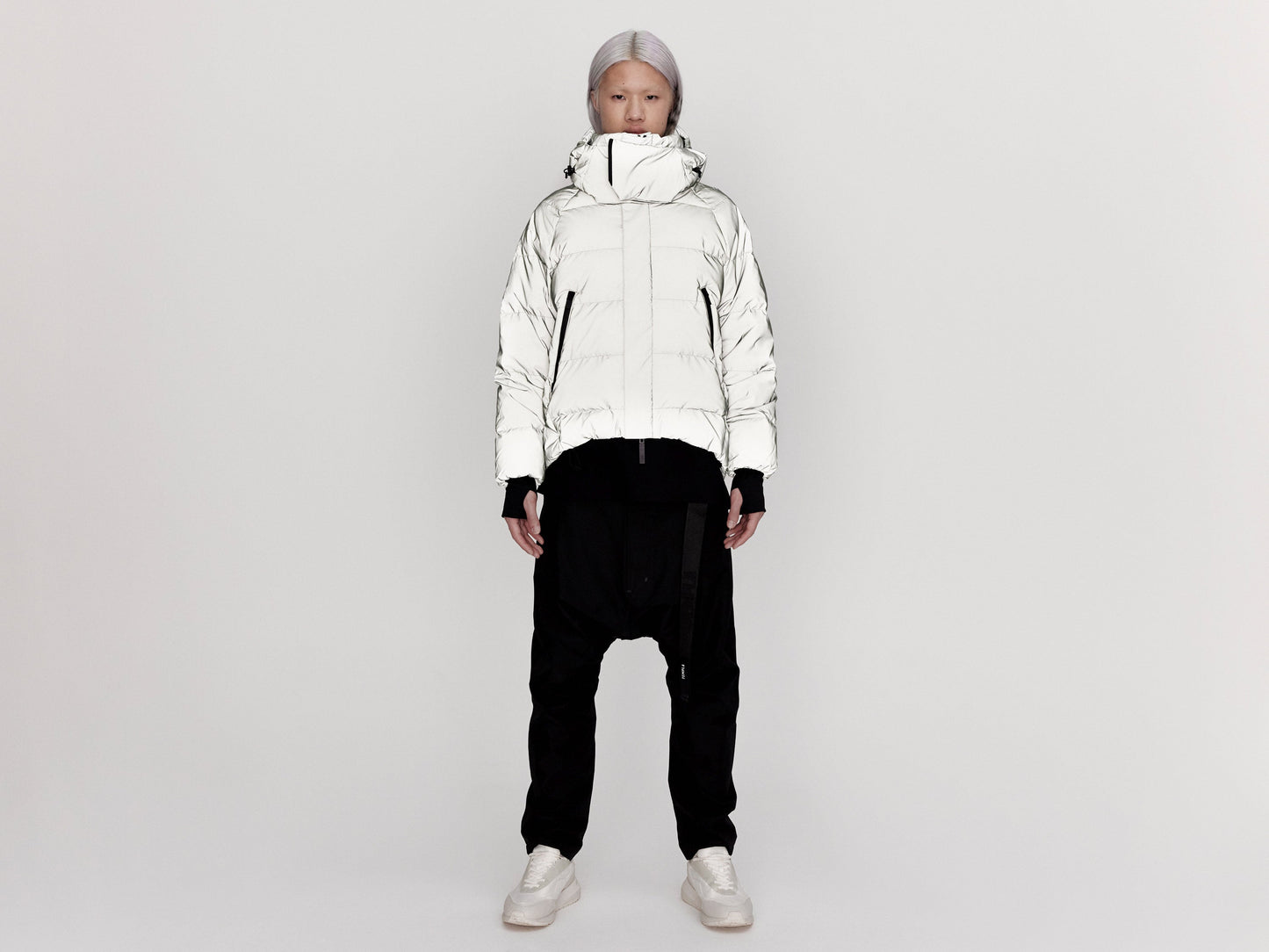 On/Off Hood O.S Down Jacket - Reflective Jade