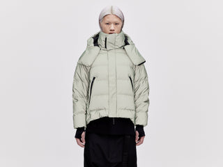 On/Off Hood O.S Down Jacket - Reflective Jade