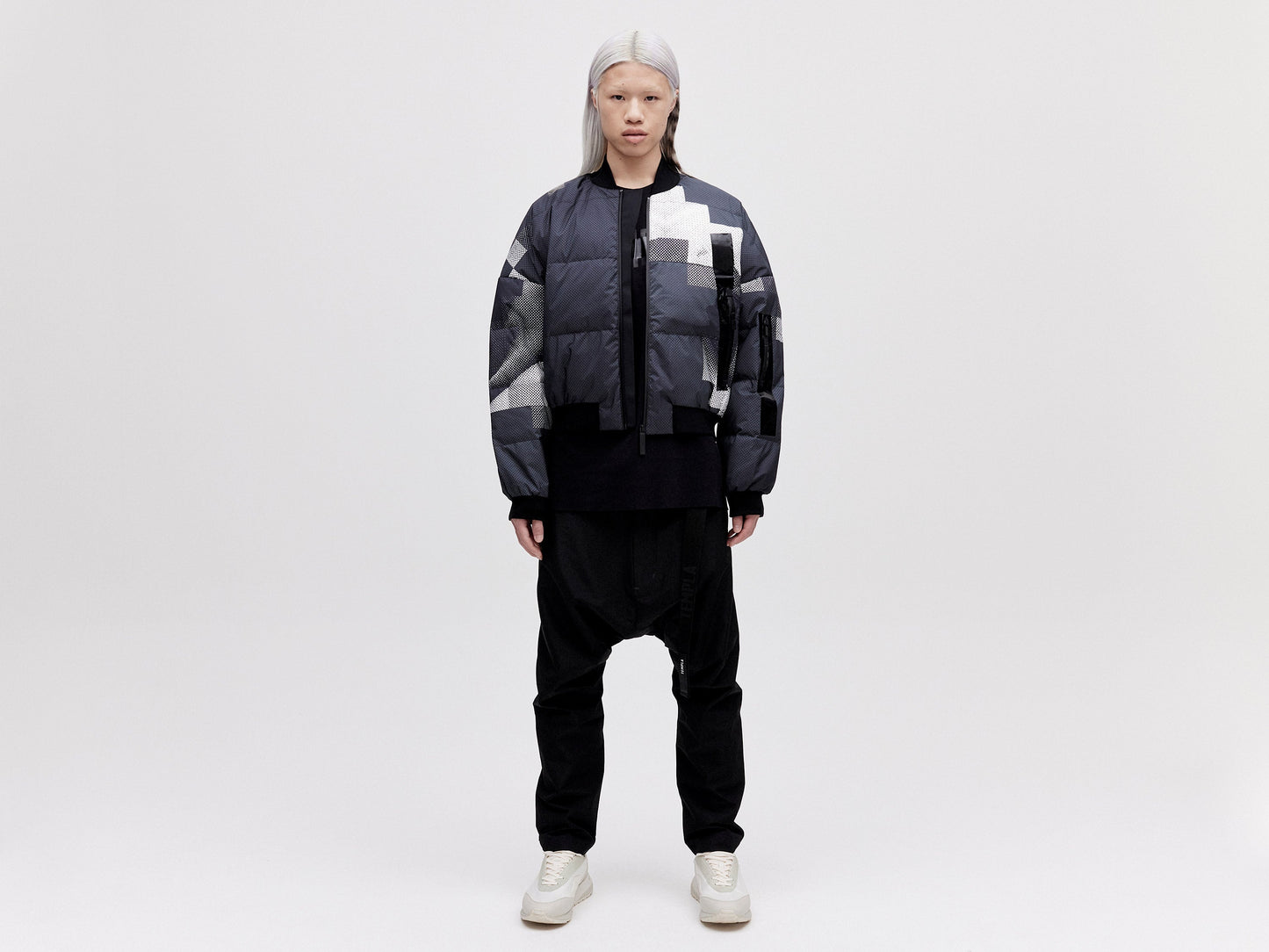 Bomber Down Jacket - Dark Pixel