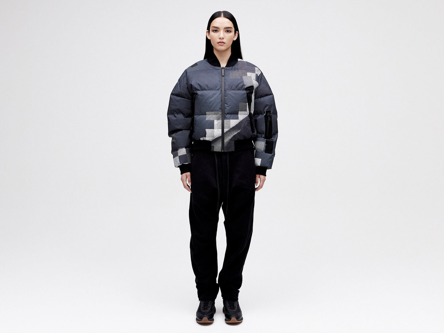 Bomber Down Jacket - Dark Pixel