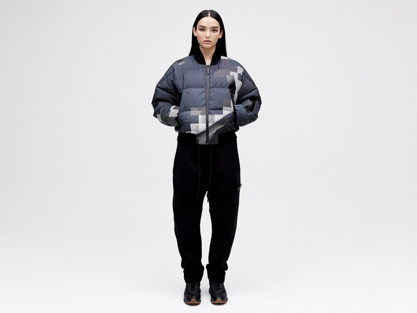 Bomber Down Jacket - Dark Pixel