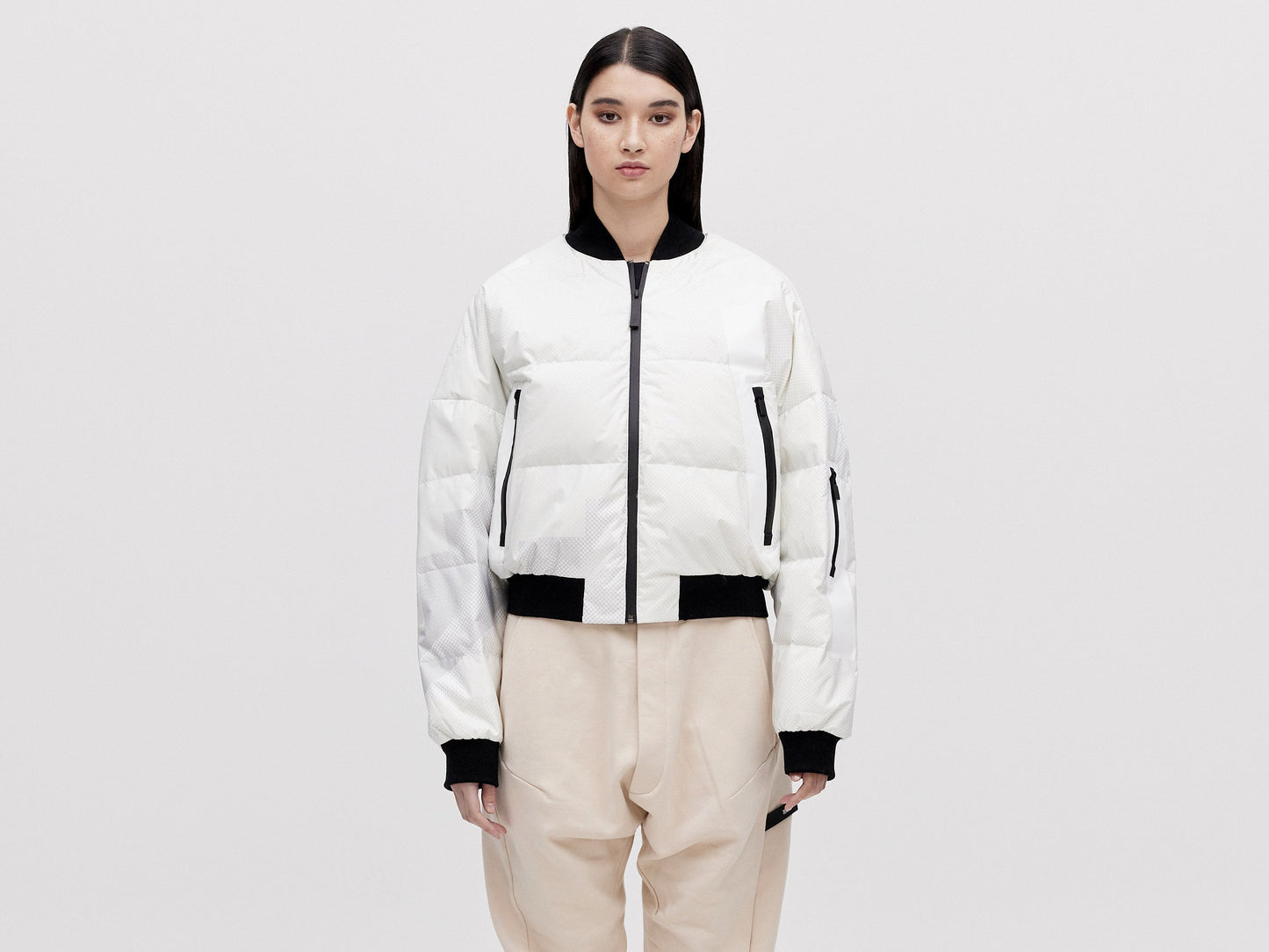 Bomber Down Jacket - Light Pixel