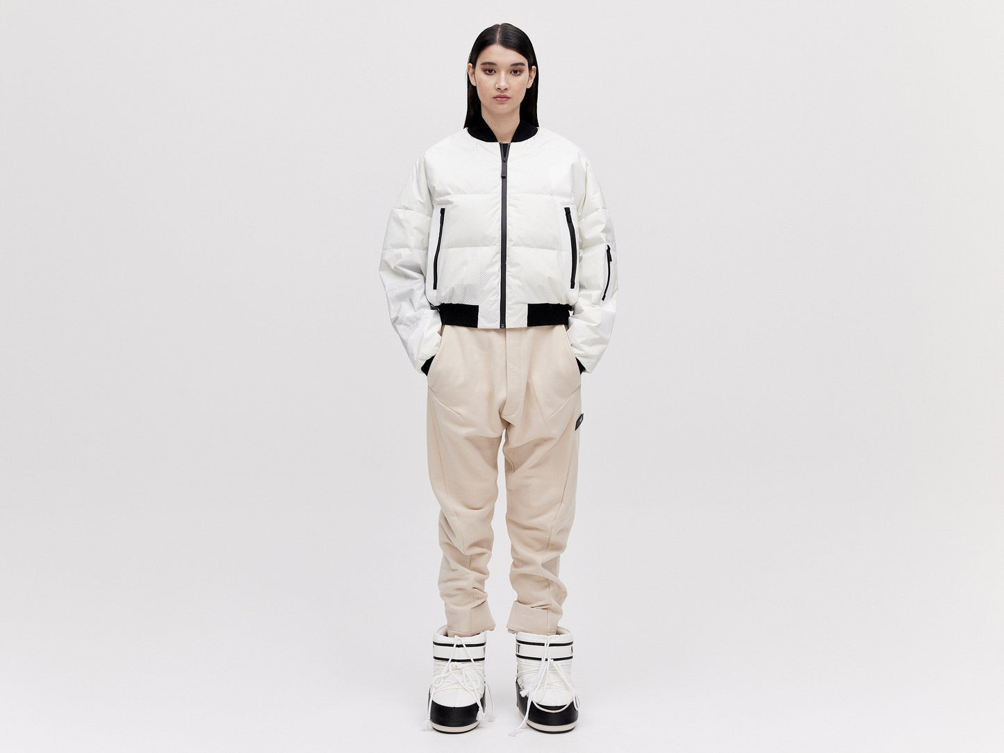 Bomber Down Jacket - Light Pixel