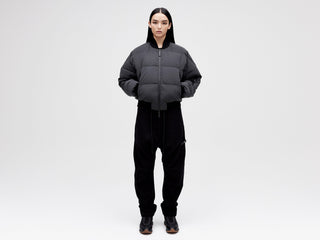 Reflective Bomber Down Jacket - Reflective Black