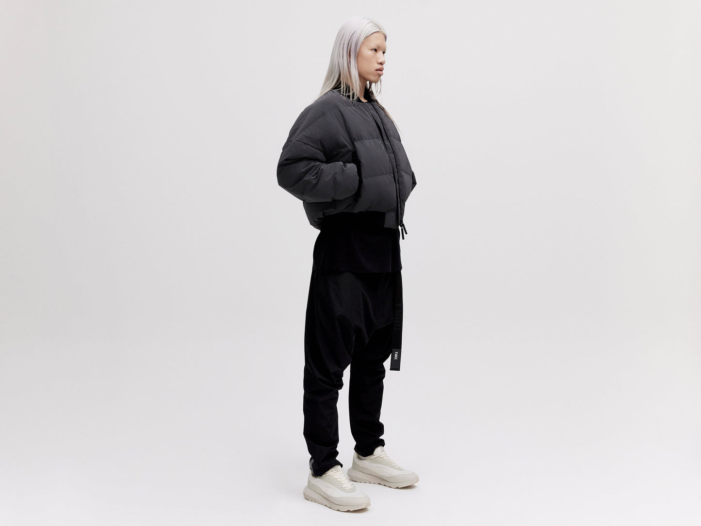 Reflective Bomber Down Jacket - Reflective Black