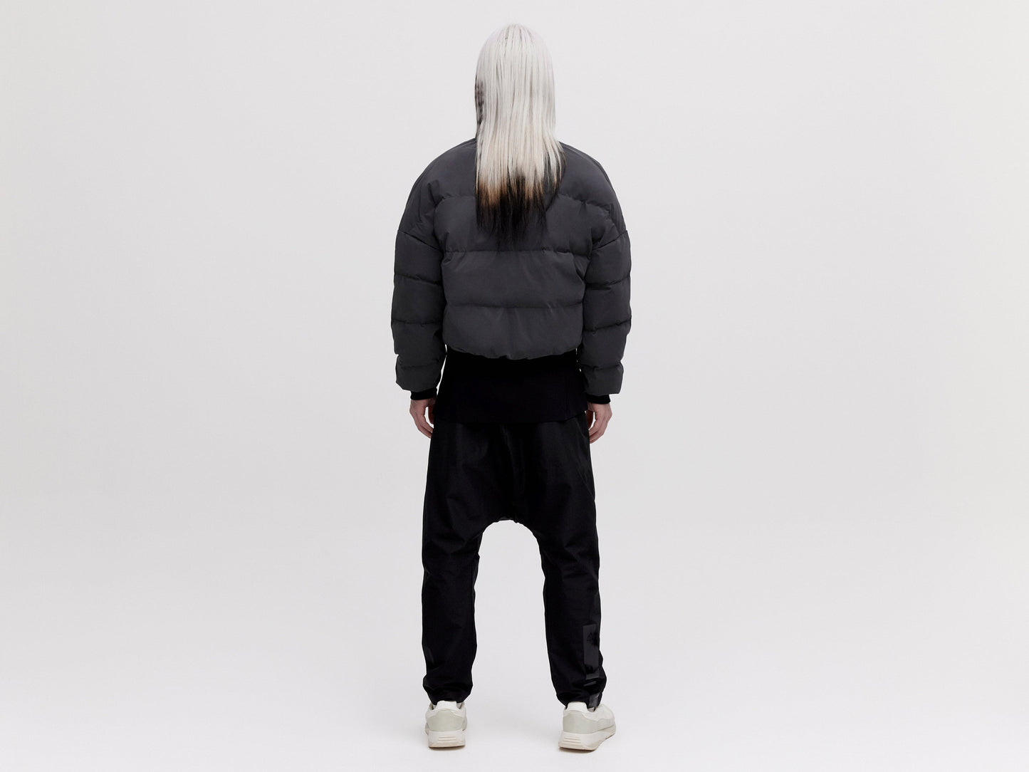 Reflective Bomber Down Jacket - Reflective Black