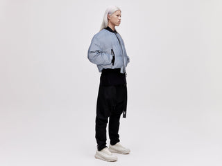 Reflective Bomber Down Jacket - Reflective Blue