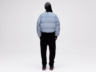 Reflective Bomber Down Jacket - Reflective Blue